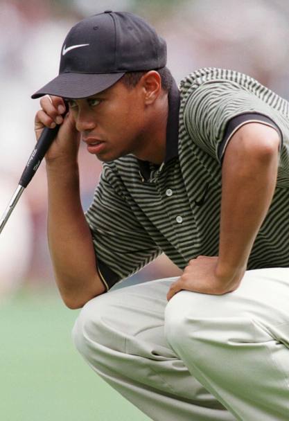 La concentrazione di Tiger nel Masters Tournament del 1997 (Reuters)